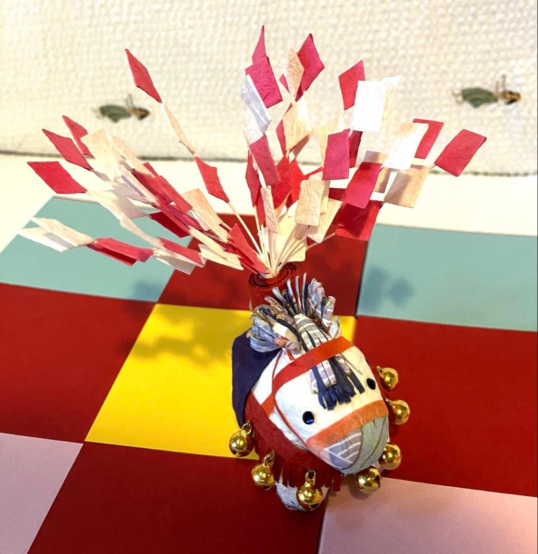 干支飾り　福花午　めでたや