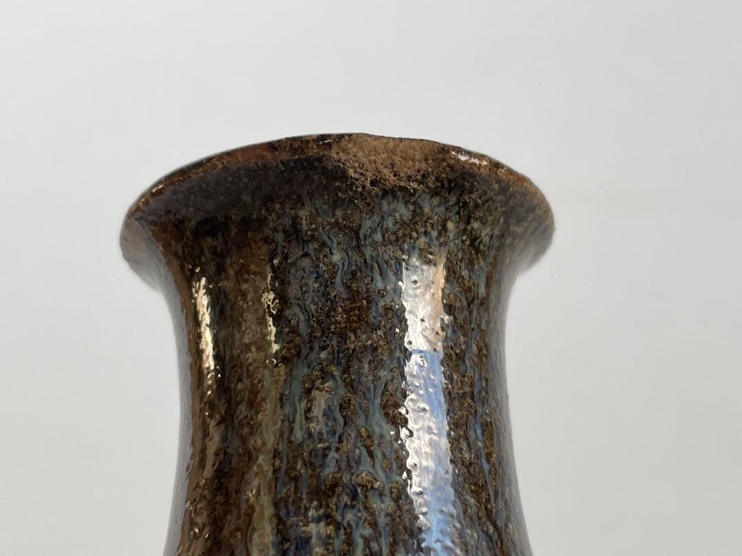 陶芸家　人間国宝　濱田庄司　浜田庄司　酒器　徳利　一対　共箱　指描　鉄釉　民藝