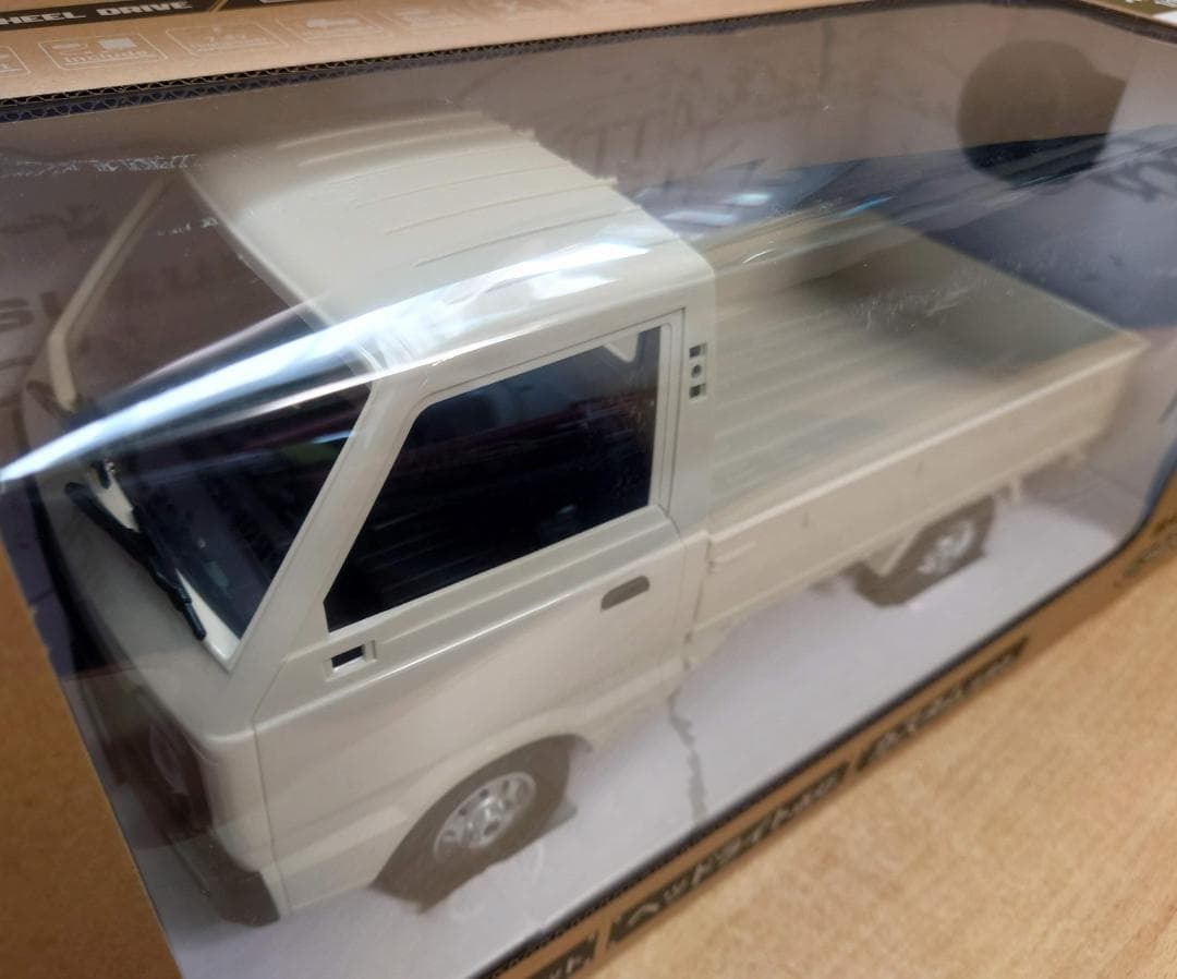 1/10 スズキ キャリイ 軽トラ RCカー ホワイト D12 RTR 2WD
