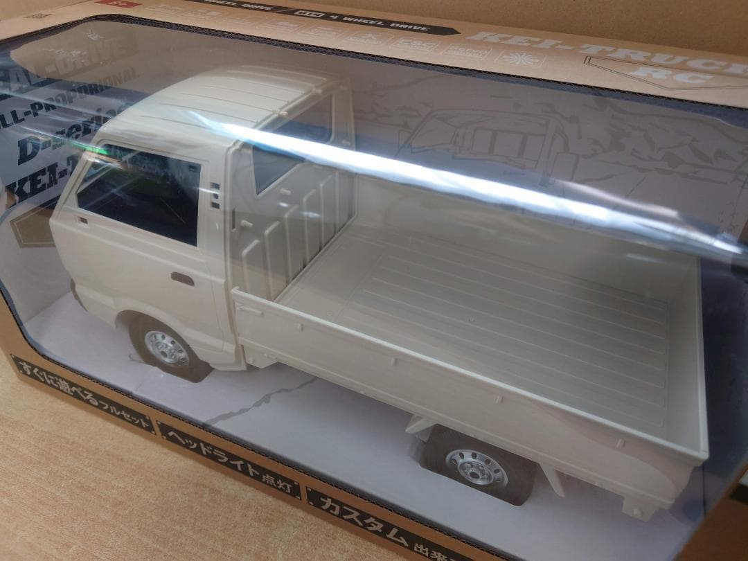 1/10 スズキ キャリイ 軽トラ RCカー ホワイト D12 RTR 2WD