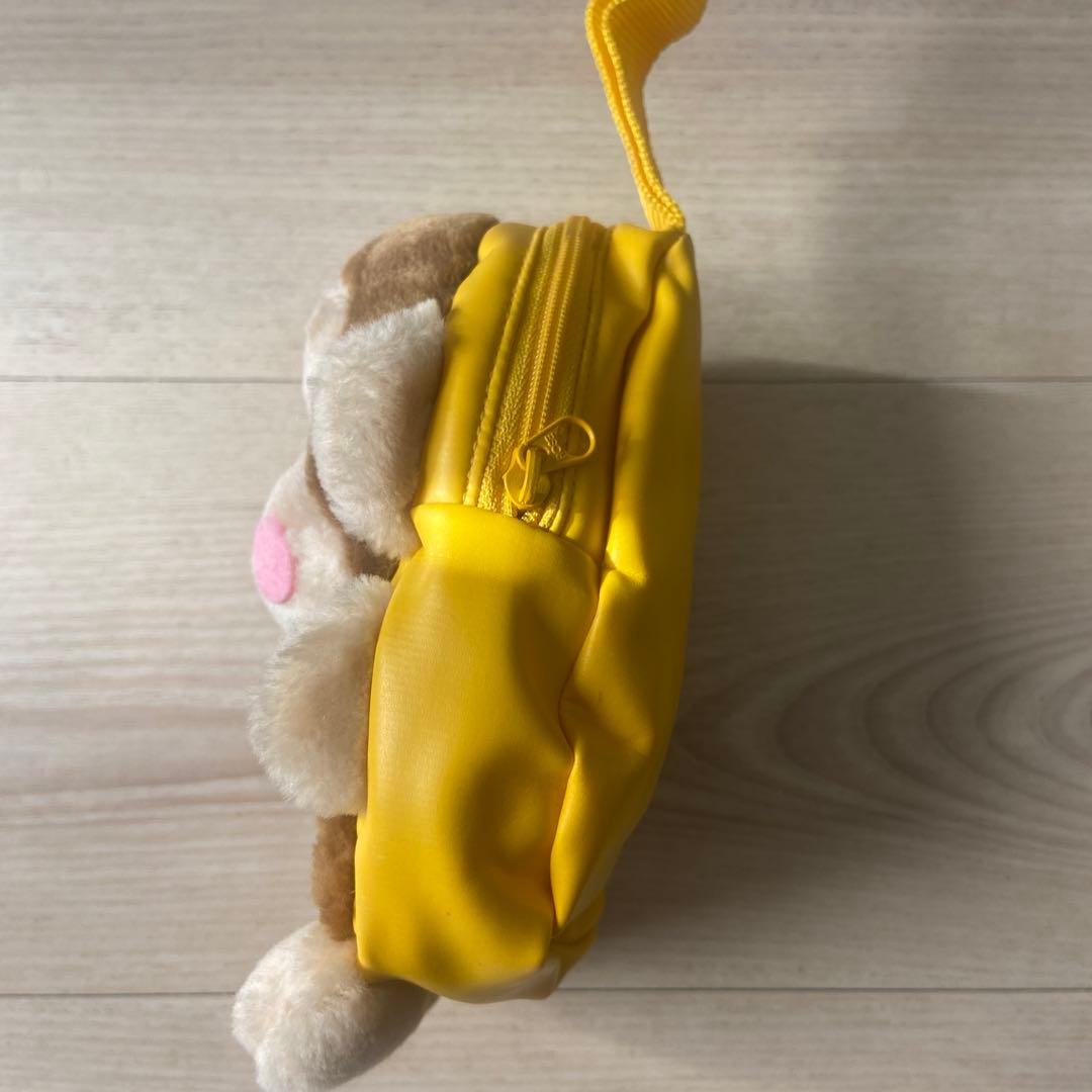 おさるのもんきち　ぬいぐるみ　バッグ ポーチ　平成レトロ　当時品　エポック社