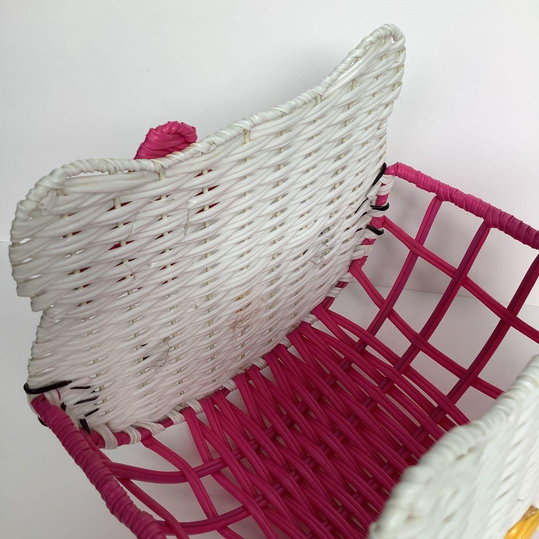 キティ　かご　レトロ