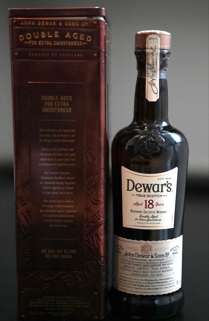 【新品未開栓】デュワーズ 18年 750ml スコッチウイスキーDewar's