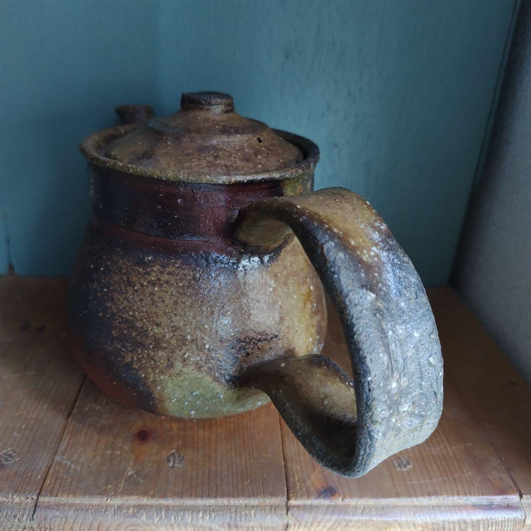 備前焼　ティーポット　珈琲　岡山伝統工芸品　茶器　コーヒー紅茶