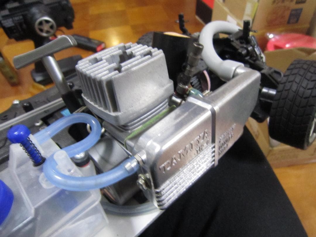 エンジン1発始動 1/10 タミヤ TG10 mk-1 フルメカ フェラーリ