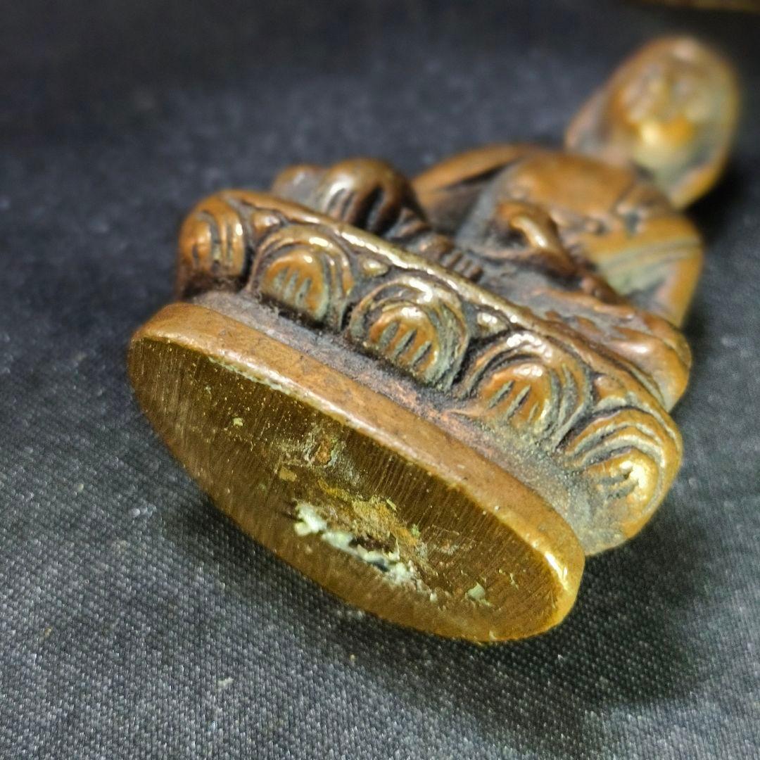 中国古美術 古銅薬師仏 漆厨子付 チベット密教 仏教美術 清朝骨董 寺院流出