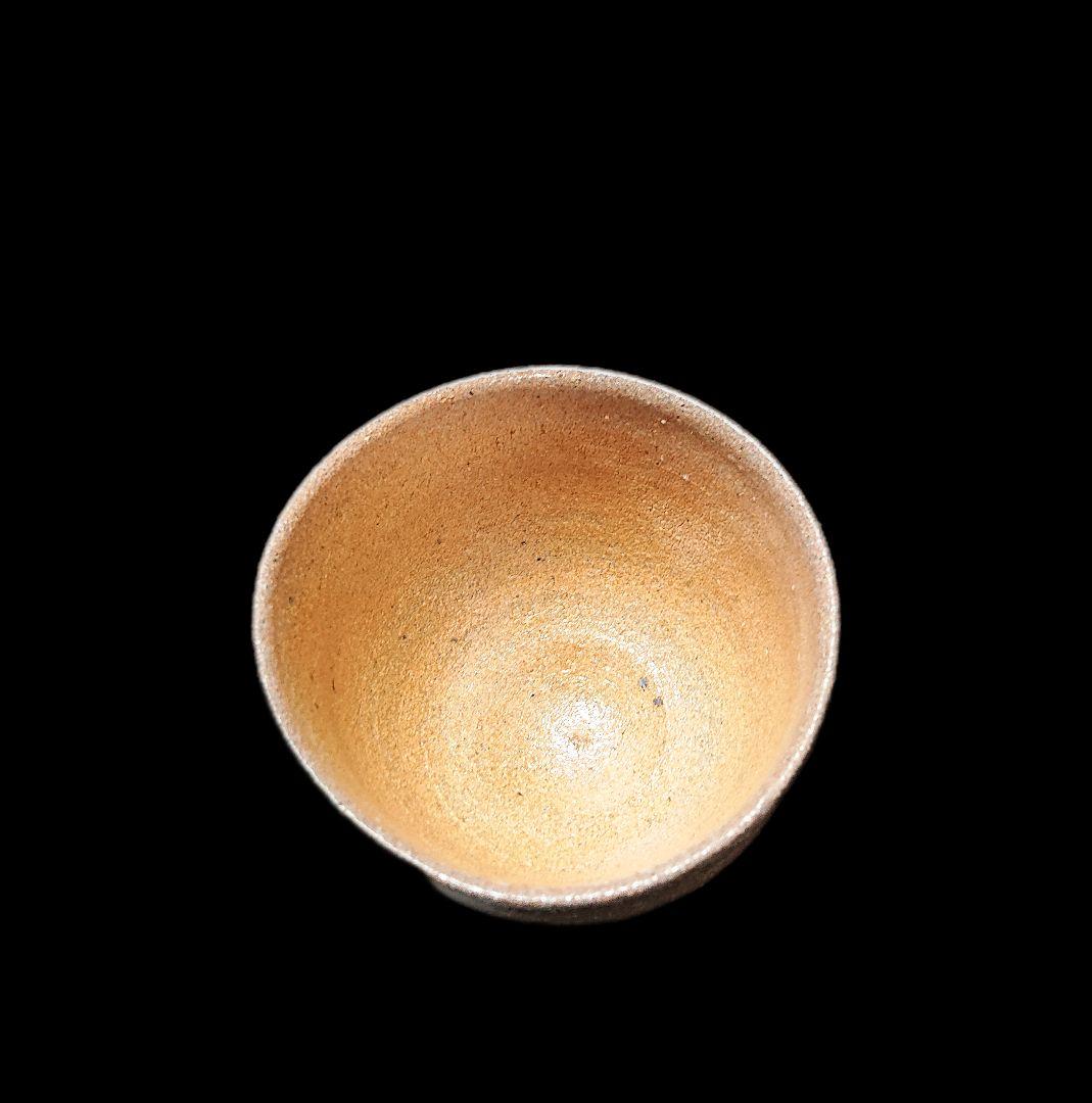 唐津焼 川上清美 唐津馬上盃ぐい呑 共箱、共布、栞全揃い 本物保証 #ぐい呑み