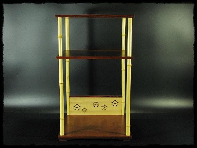 鵬雲斎好 三和棚 川瀬 表完 裏千家 棚物 茶道具 共箱 g5