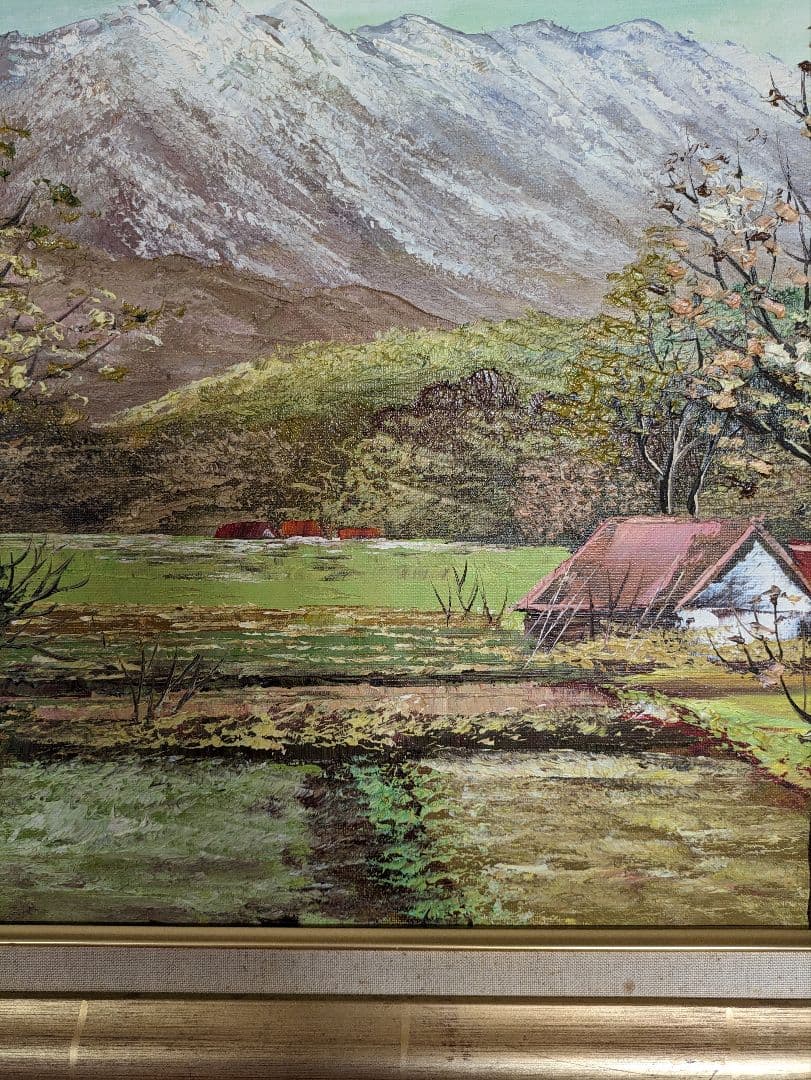 澤健作　油彩画F10号　肉筆