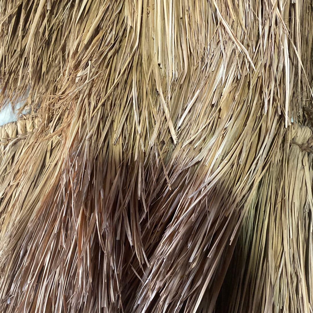 昭和初期　伝統芸　背中蓑（せなかみの）　藁細工　未使用　骨董品　デッドストック