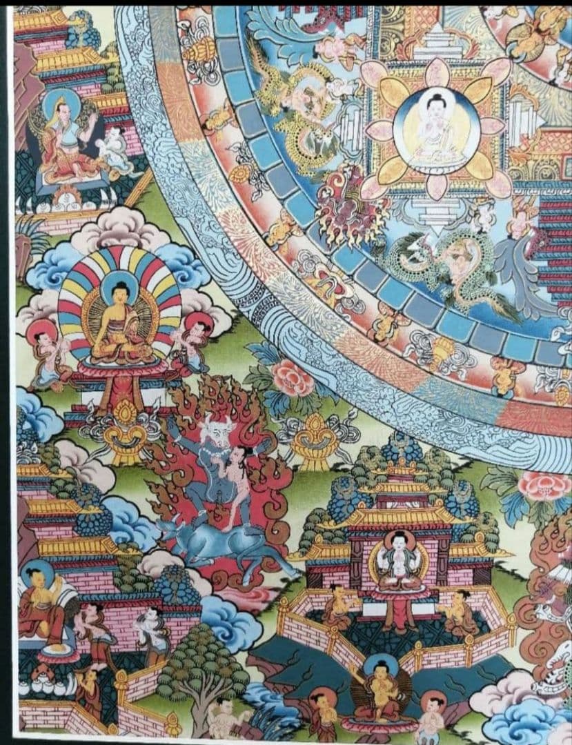 曼荼羅 手描き 肉筆 絵