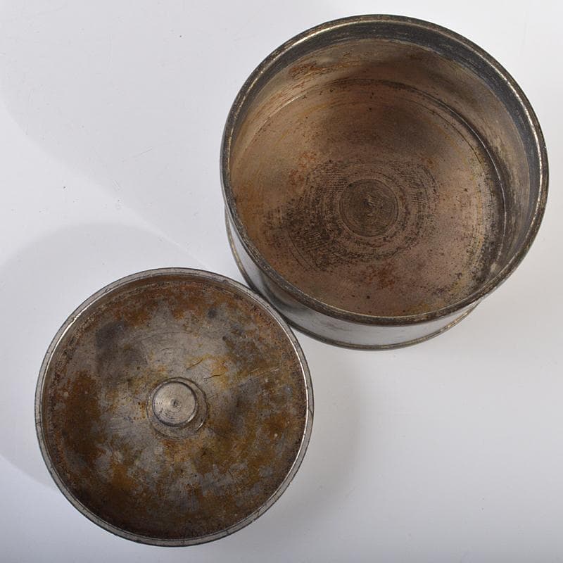 煎茶道具　鮎銅銘　古錫　茶壷　茶心壷　約436g　M　R7379