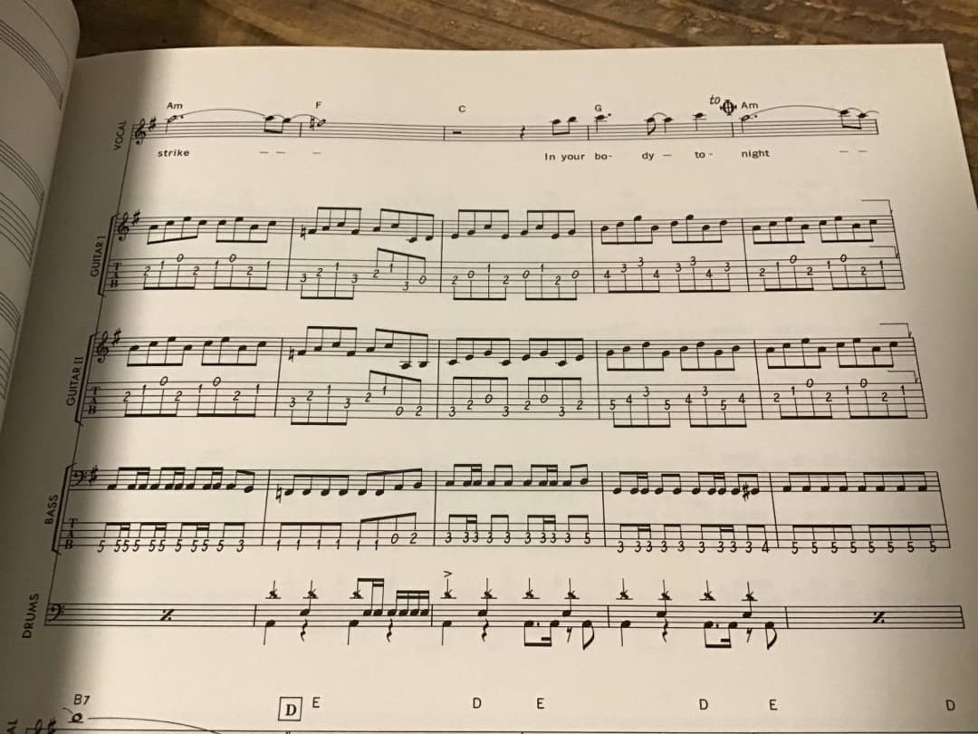 ★楽譜/KUNI/クニ/マスク/MASQUE/タブ譜/バンドスコア