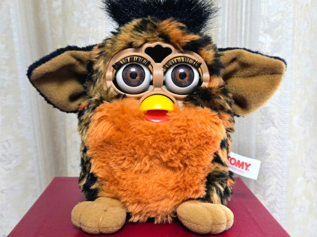 【レア】ファービー ぬいぐるみ ヒョウ柄 レオパード 初期 1998 TOMY