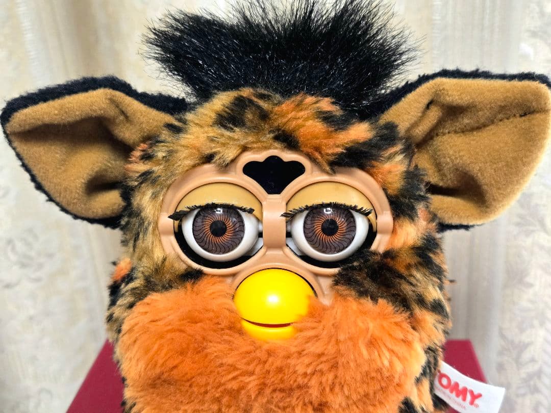 【レア】ファービー ぬいぐるみ ヒョウ柄 レオパード 初期 1998 TOMY