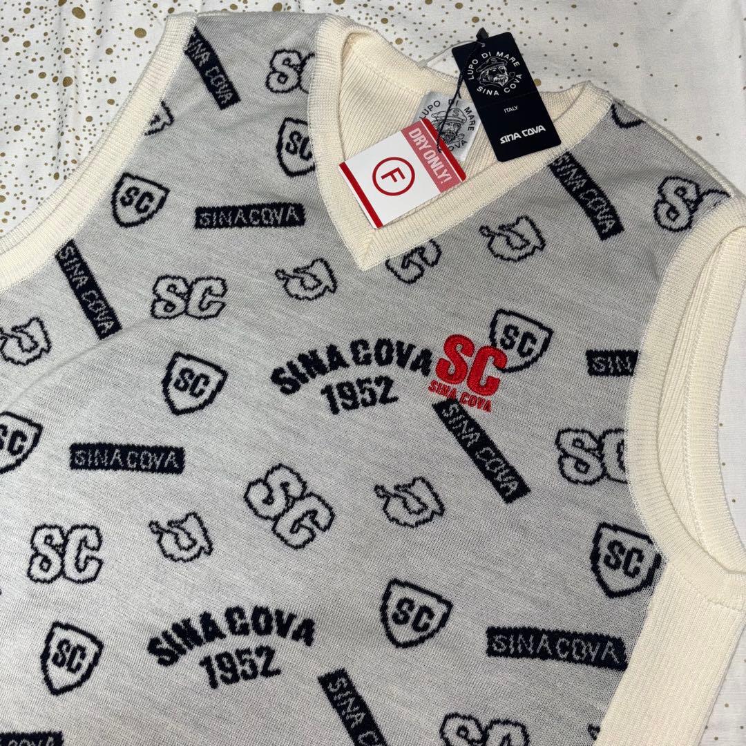 【新品】シナコバ　SINA COVA、上質なウール　ベスト、L