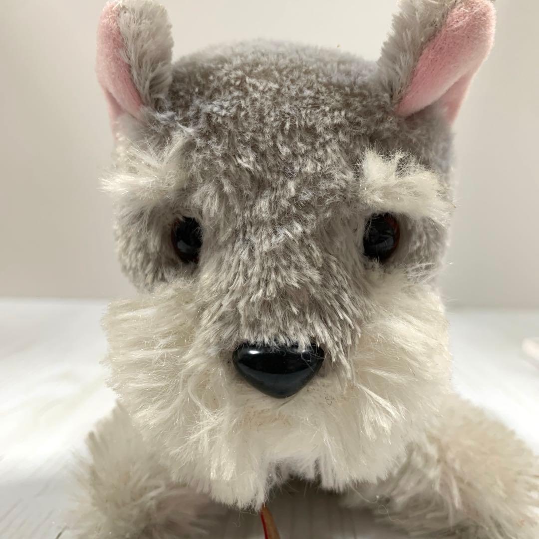 Y☆ 昭和レトロ　テリア　犬　ぬいぐるみ　アルファ　シュナウザー