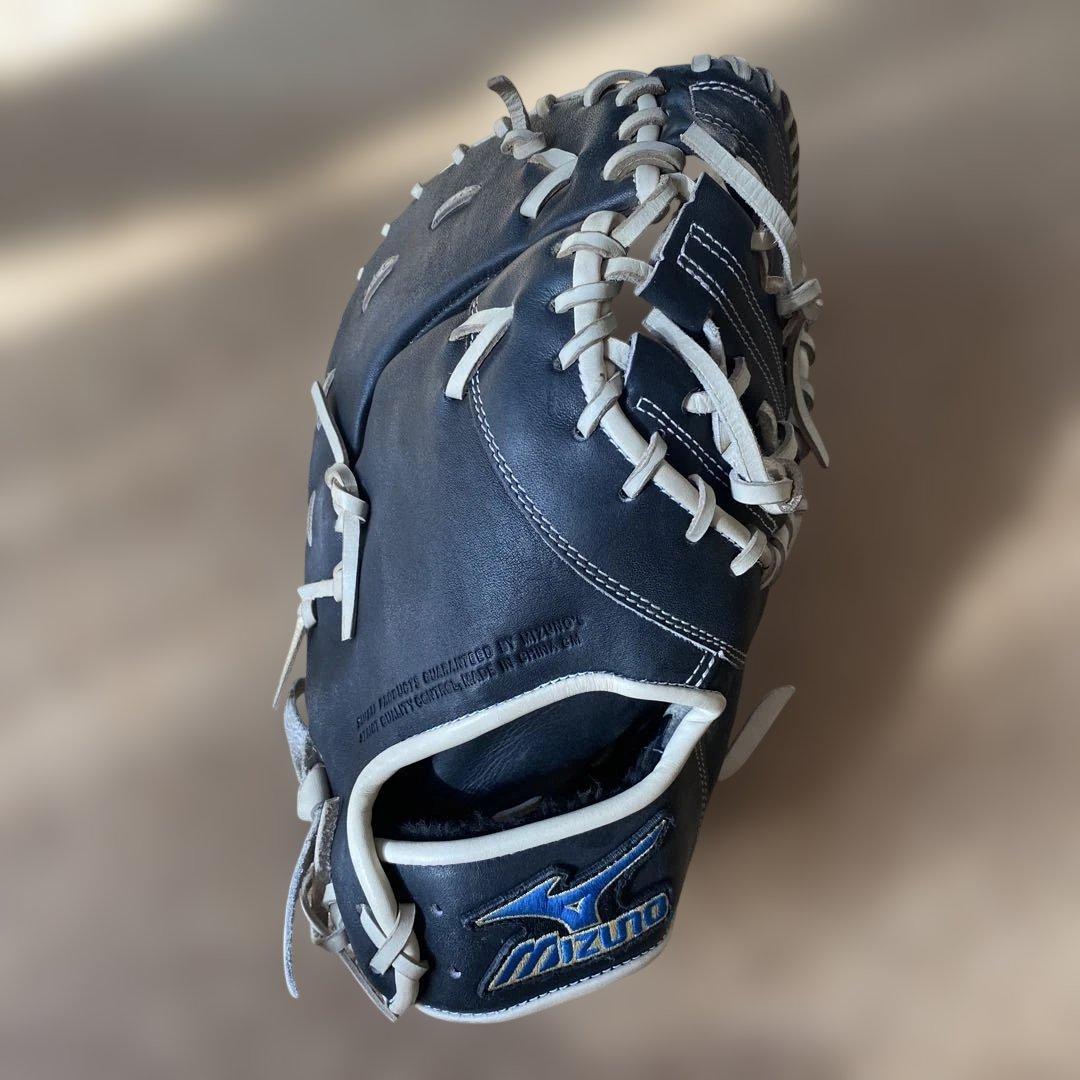 ミズノ　軟式用　ファーストミット　ブラック