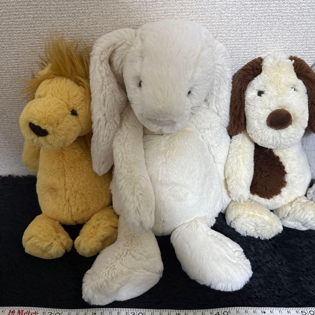 ジェリーキャット ぬいぐるみ 4匹セット ライオン ウサギ イヌ ゾウ