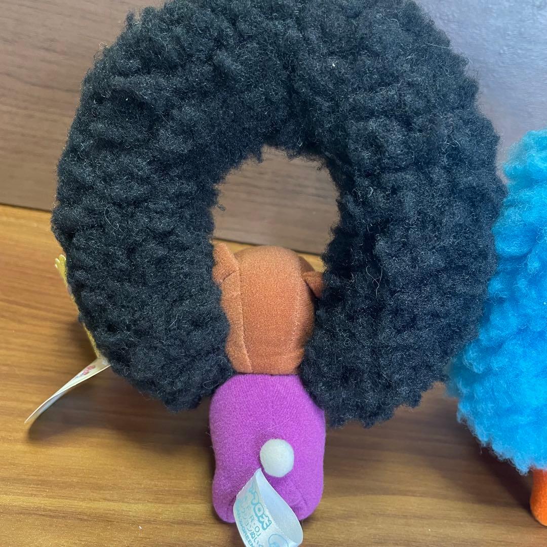 【希少】当時物AFRO アフロ犬 ぬいぐるみ 2体セット 紙タグ付