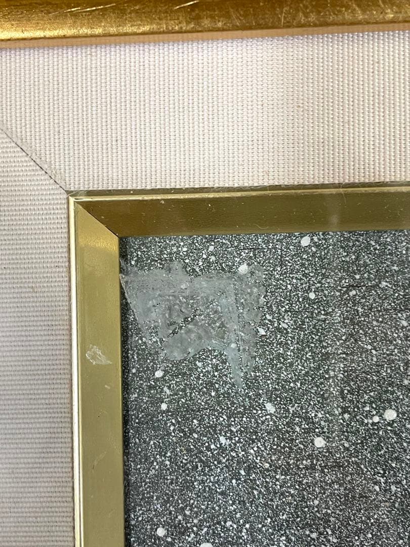 S. Sakai 白玉椿 花瓶と花 ゴールドフレーム 坂井修一郎