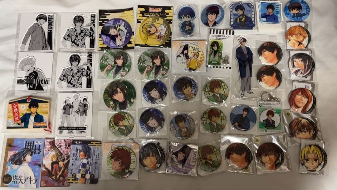 ヒカルの碁　進藤ヒカル　塔矢アキラ　七夕　くじ　花鳥風月　缶バッジ　アクスタ