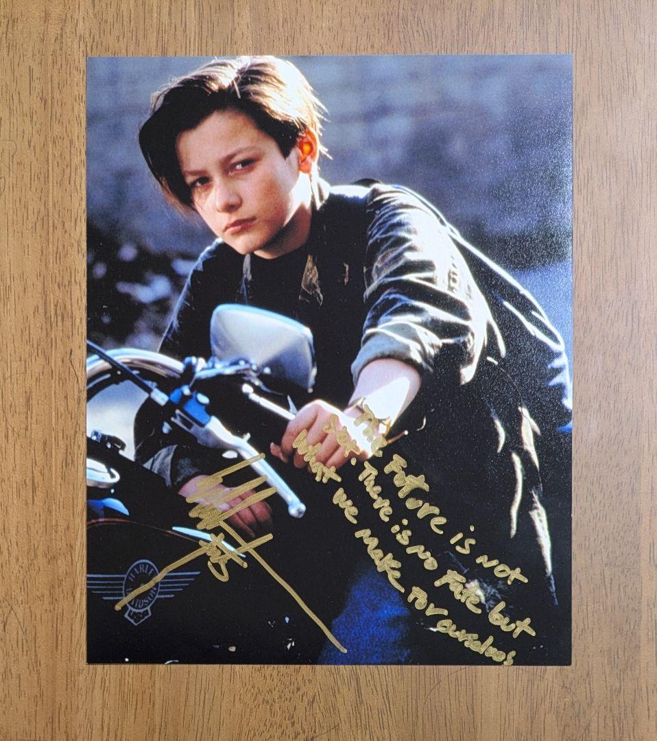 1/31までの出品　エドワード・ファーロング　直筆サインポートレート　ハリコン