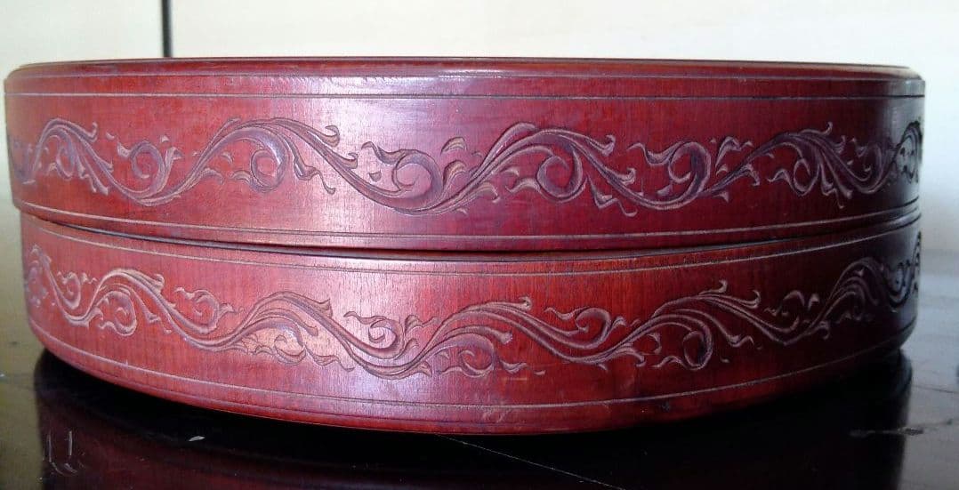 アンティーク　御茶櫃　ちゃびつ　木製　茶器入れ　茶道具