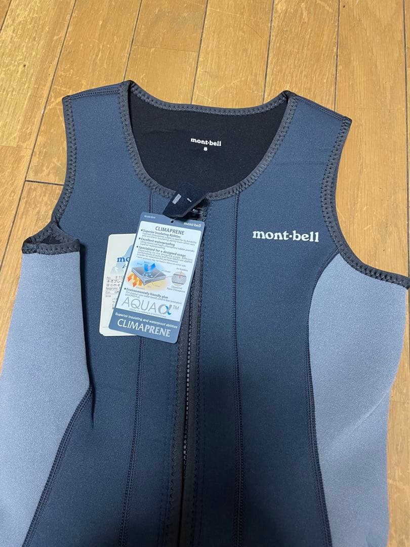 montbell ロングジョンウェットスーツ レディースS ダークグレー