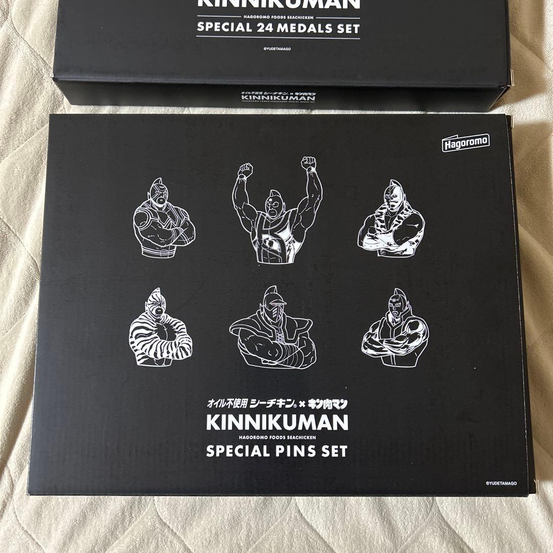 キン肉マン　シーチキン　コラボ　メダル　ピンズ　セット