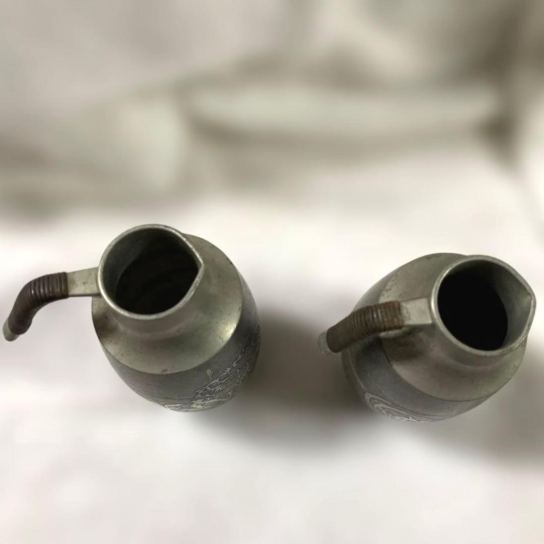 G-12 錫　酒器セット　間村自造　本錫　錫器　雑貨　美術品　工芸品　インテリア