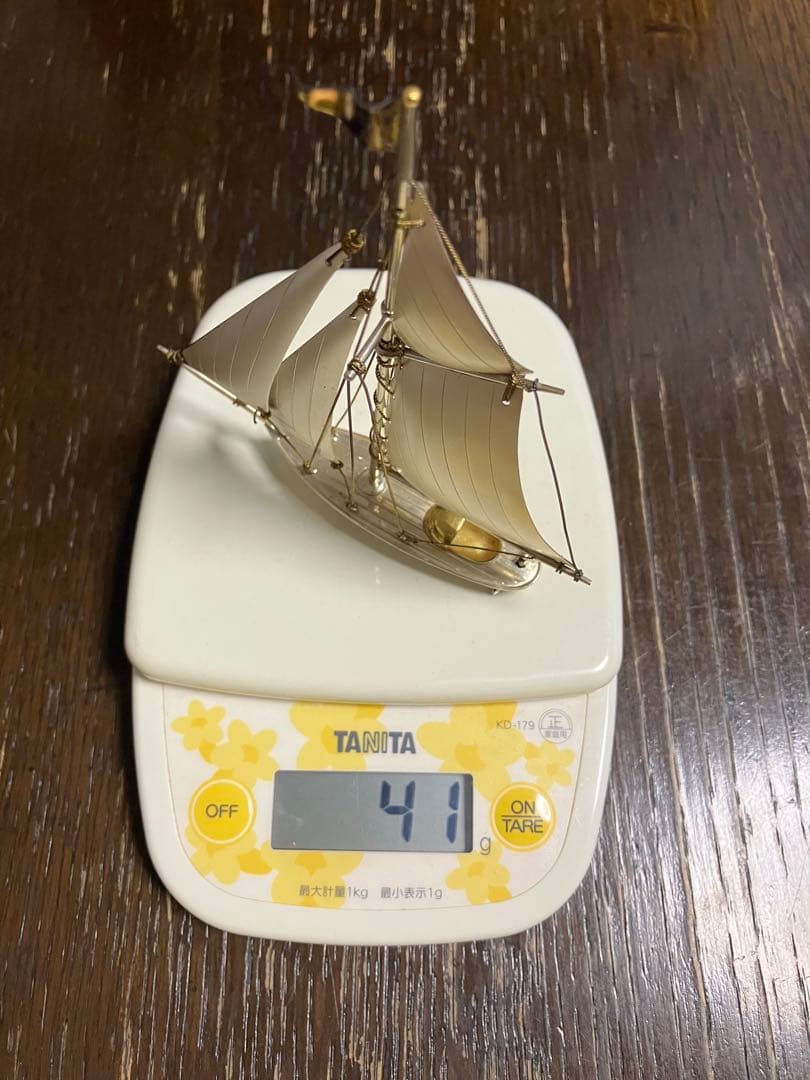 銀製品　帆船　ヨット　41g