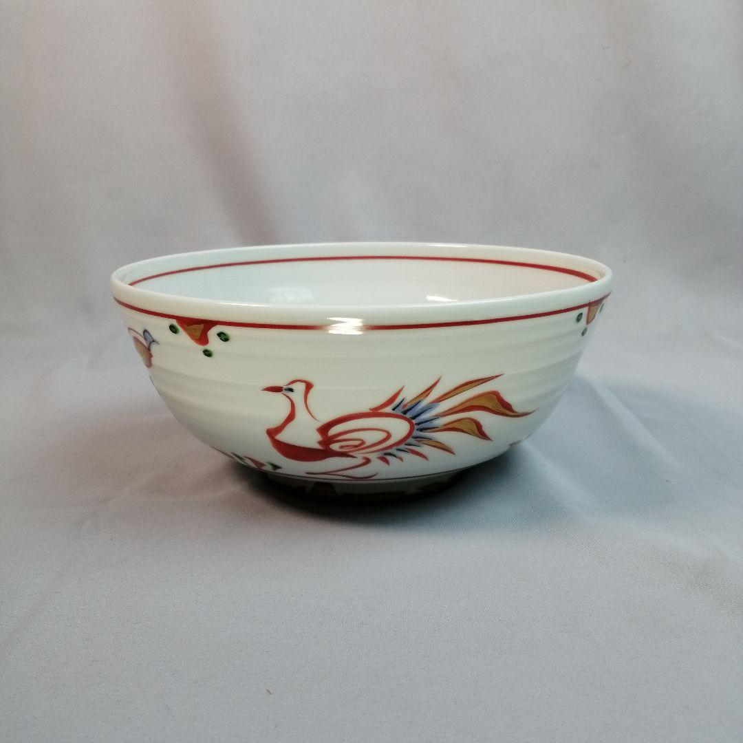 【茶道具】久世久宝造 赤絵菓子器　菓子器143