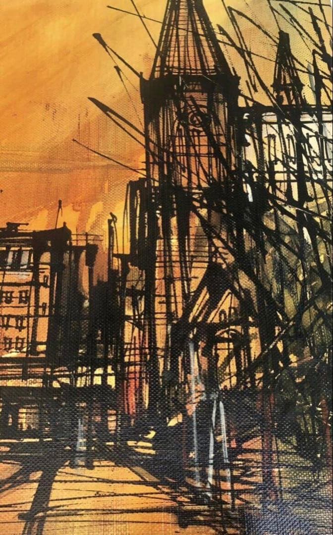 1967年　T.TOMIYA 頓宮隆輔　8号『風景画』/画寸46cm×38cm/