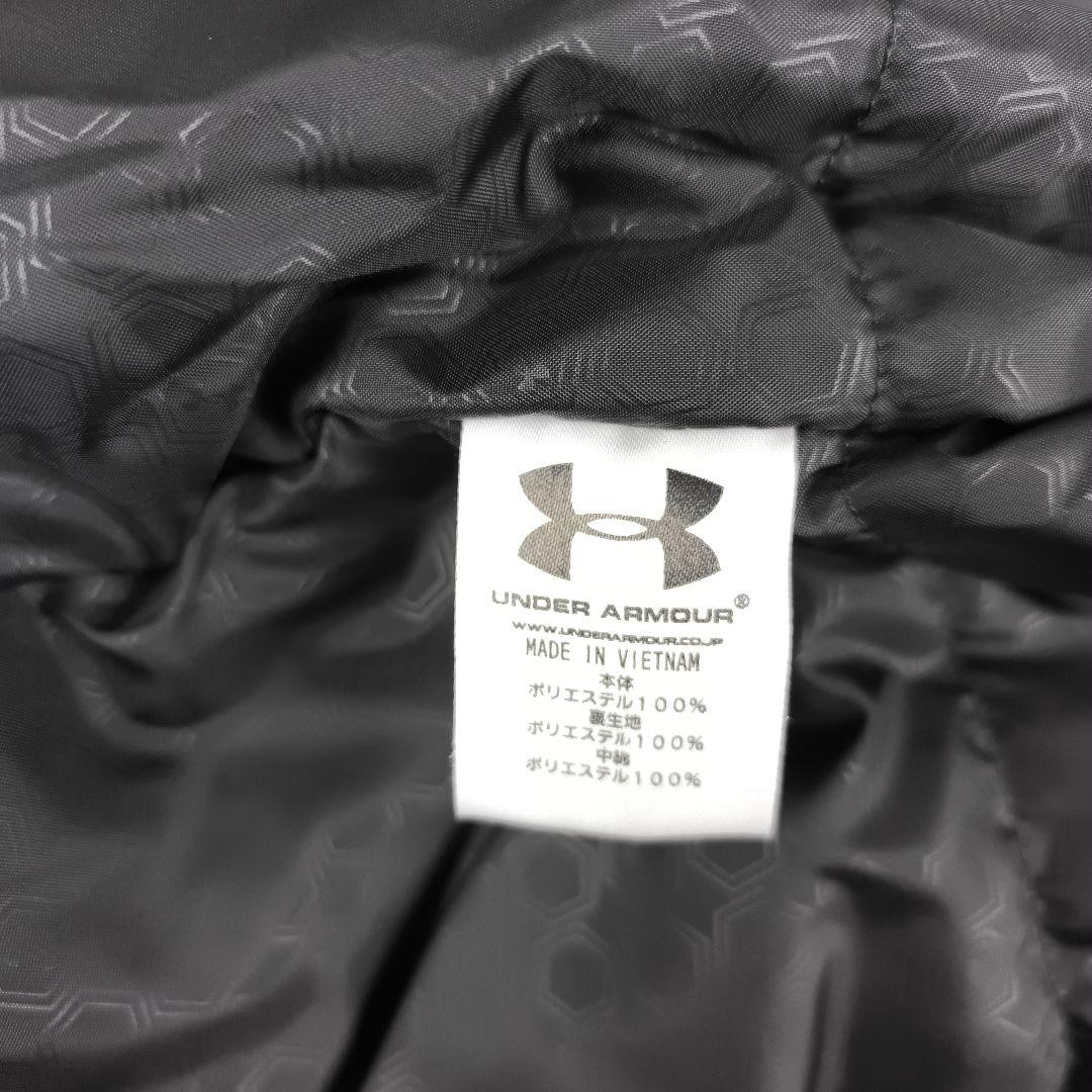 極美品✨ UNDER ARMOUR アンダーアーマー ベンチコート ロゴ刺繍 黒