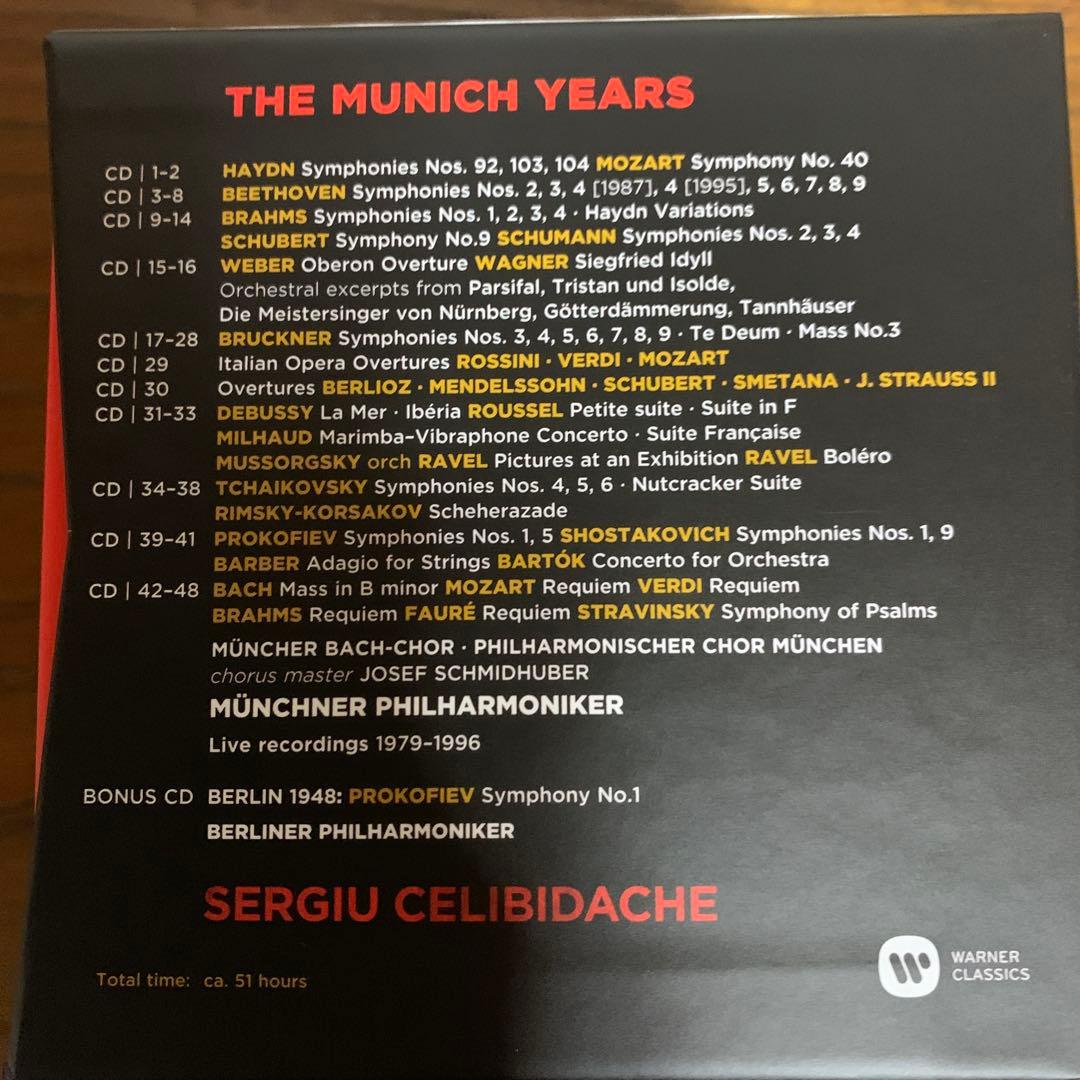 49CDチェリビダッケ　ザ・ミュンヘン・イアーズ