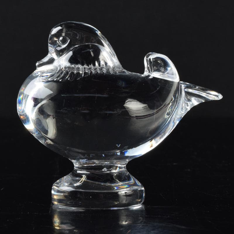 Baccarat　バカラ　クリスタルガラス　鳥　置物　箱付　V　6996