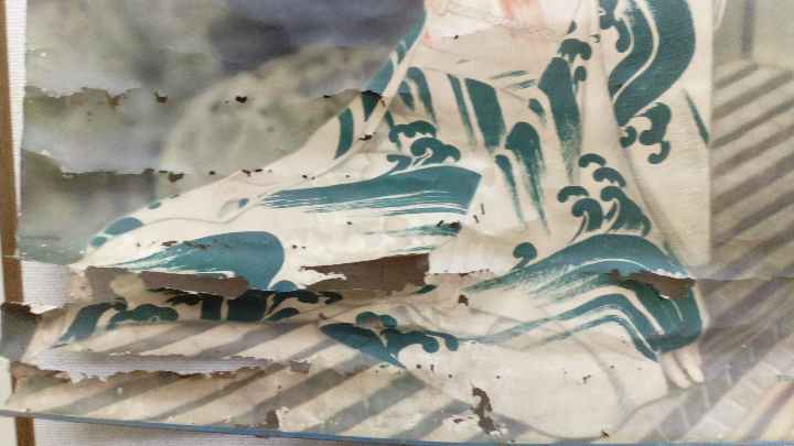 希少アンティーク大正浪漫レアレトロ本物１００年以上前蔵出し美人画ポスター当時物