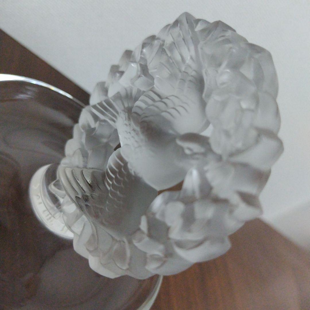 美品 ルネ・ラリック 小鳥リースデザイン ジュエリートレイ