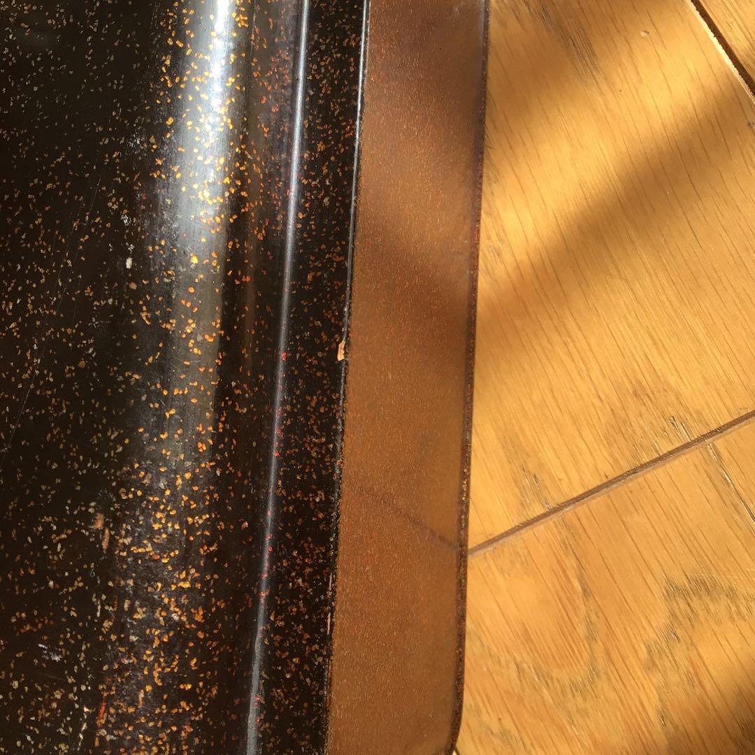 時代漆器　廣蓋　広蓋　骨董　蒔絵　螺鈿　昭和3年　共箱あり　アンティーク