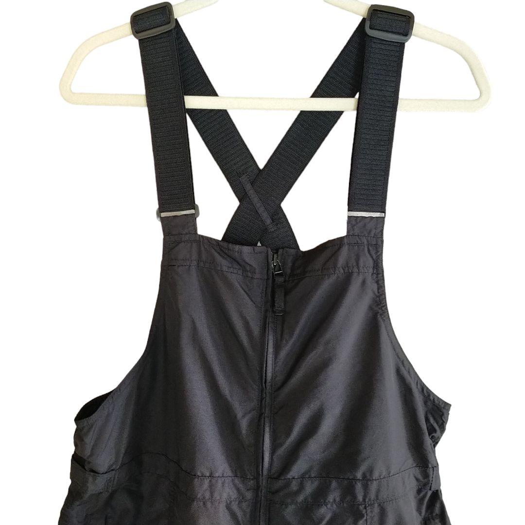 【珍品】US Columbia 黒 スキー スノーボード ビブパンツ XL