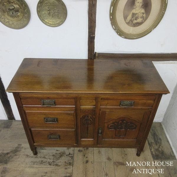 イギリス アンティーク 家具 サイドボード キャビネット 什器 英国 6345d