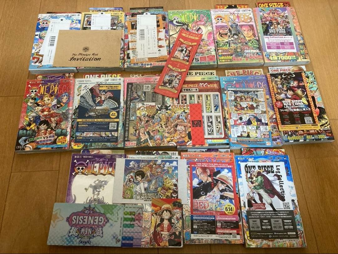 【初版印刷】ワンピース　全巻セット　帯付き　封入冊子付き　その他色々