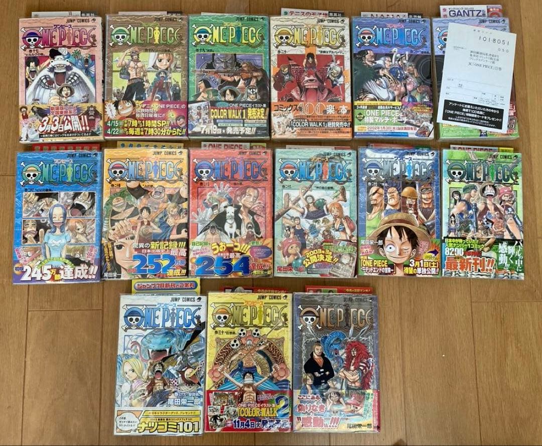 【初版印刷】ワンピース　全巻セット　帯付き　封入冊子付き　その他色々