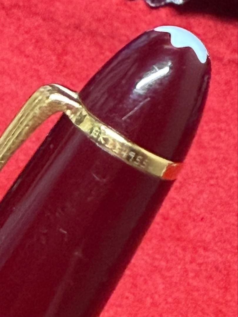 【超希少⭐︎廃番につき激レア品】ボルドーモンブラン万年筆14K中白