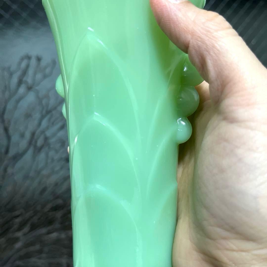 骨董　プレスガラス　人気　ファイアーキング　ジェダイ　フラワーベース