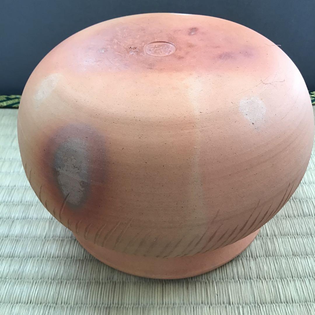 茶道具　ハンネラ建水　八幡窯　堀野証嗣作　栞　共箱　S153KS