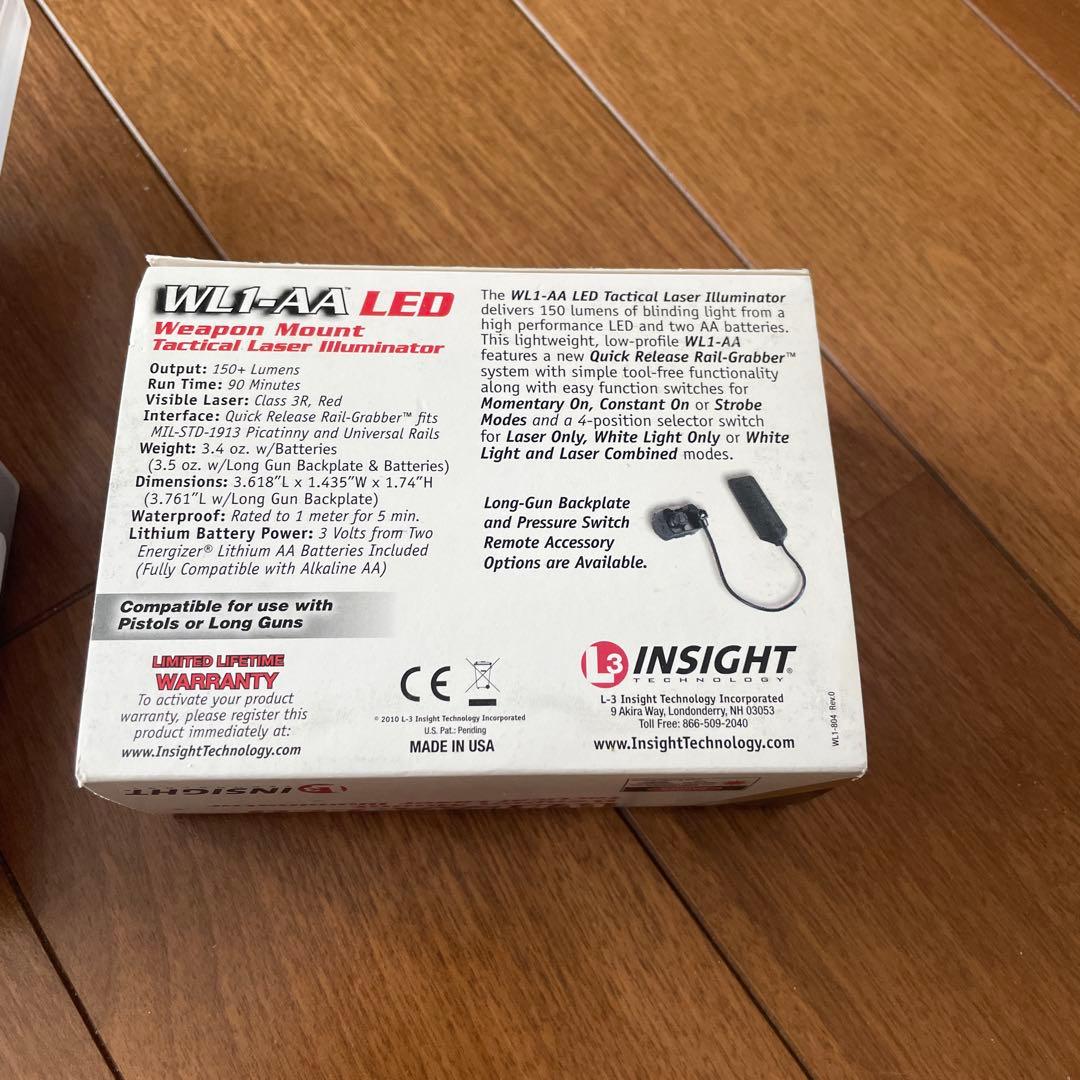 実物　L3 インサイト　WL1-AA LED 武器マウントライト