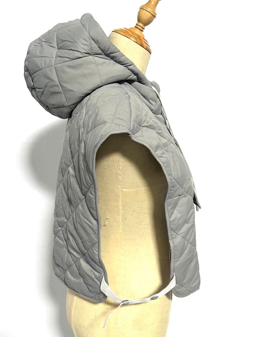 セール❣️新作G/FOREジーフォアレディーキルティングベストsizeSグレー