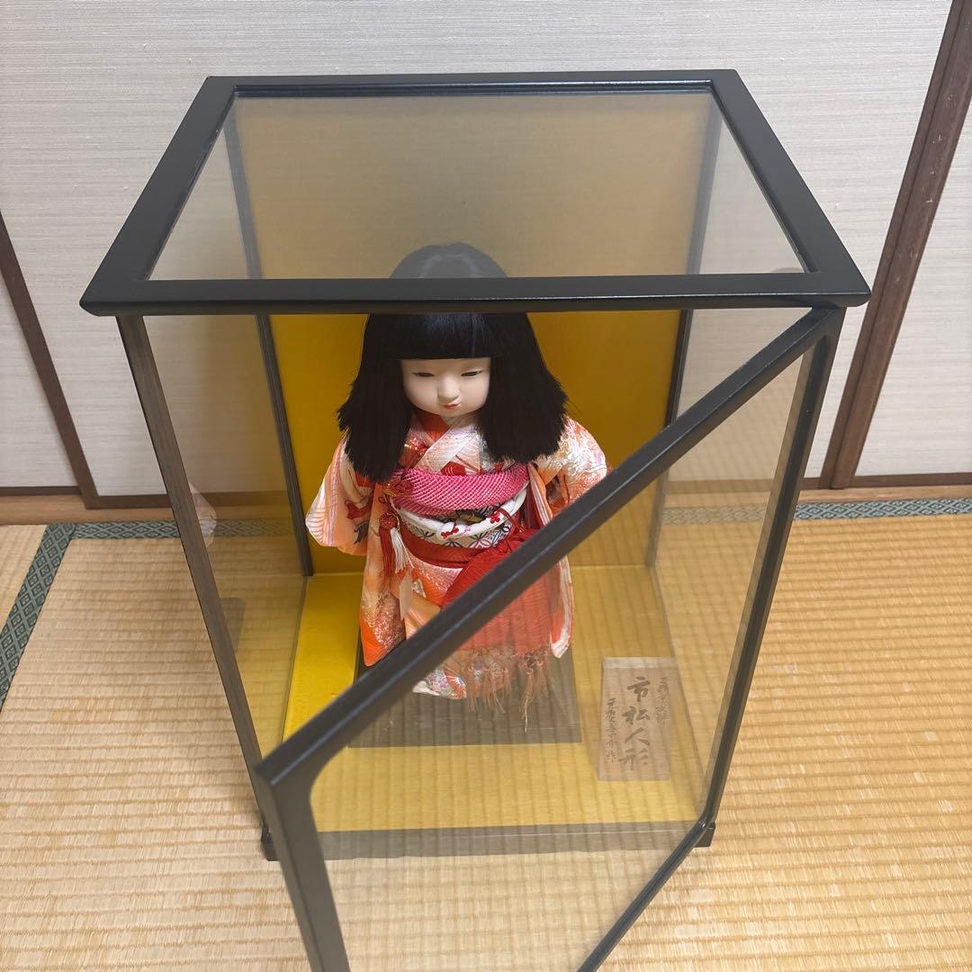 市松人形　元賀章介作　正絹京友禅